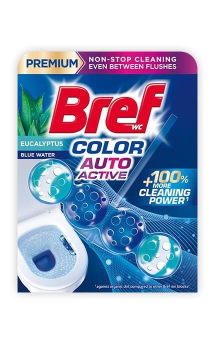 BREF-Блок гигиенический для унитаза Bref Blue Aktiv Эвкалипт 50 г-9000101350708
