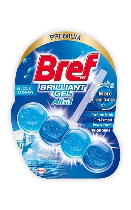 BREF-Блок гигиенический для унитаза Bref Brilliant Gel Арктический Океан-9000101508598