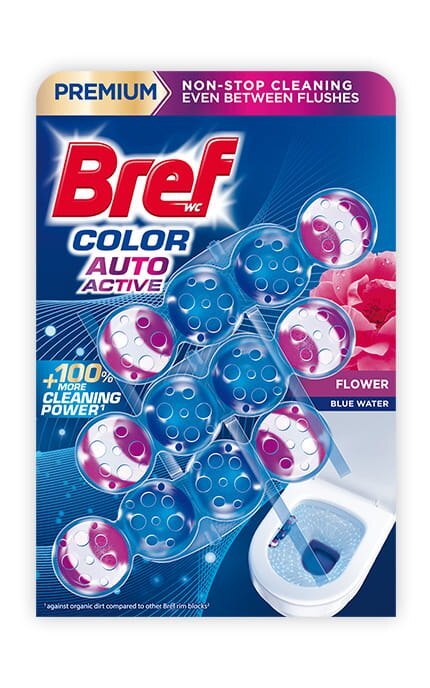 BREF-Блок гігієнічний для унітазу Bref Blue Activ Квіткова свіжість 150 г-9000101024067