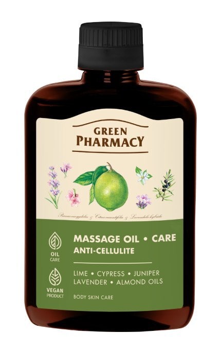 ЗЕЛЕНА АПТЕКА-Масажна олія Зеленая Аптека Антицелюлітна 200 мл-4823015918858