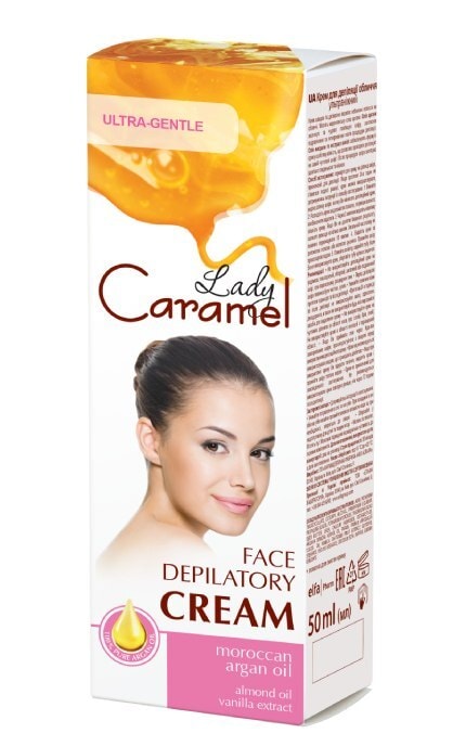 LADY CARAMEL-Крем для депіляції обличчя Lady Caramel Ультраніжний 50 мл-4823015935688