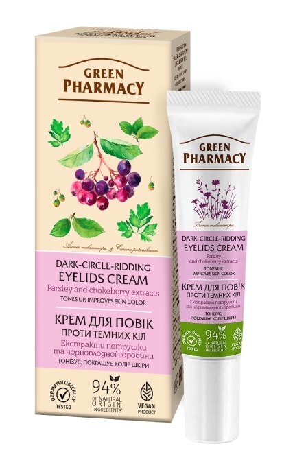ЗЕЛЕНА АПТЕКА-Крем для повік Green Pharmacy Проти темних кіл 15 мл-4823015922879