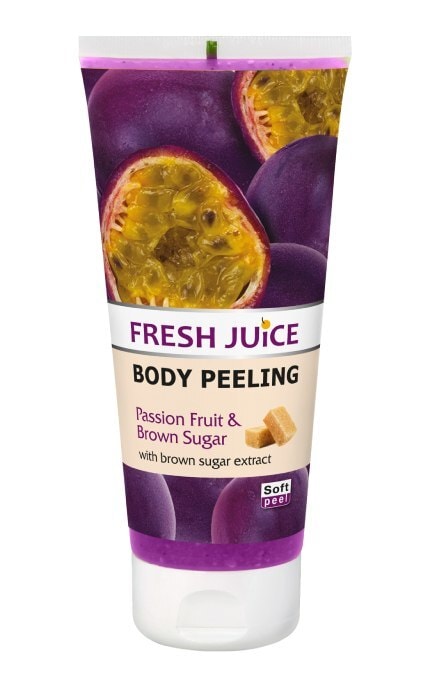 FRESH JUICE-Пилинг для тела Fresh Juice Passion Fruit & Brown Sugar 200 мл-5901845504096