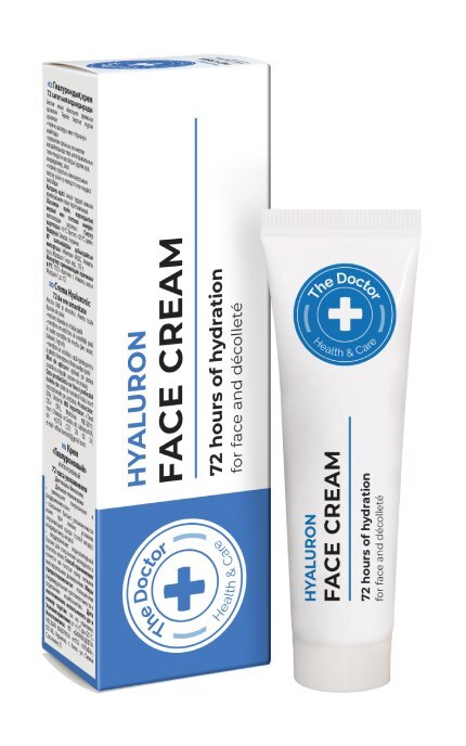 ДОМАШНИЙ ДОКТОР-Крем зволожуючий для обличчя та декольте Домашний Доктор Гіалуроновий, 30 мл-4823015941832
