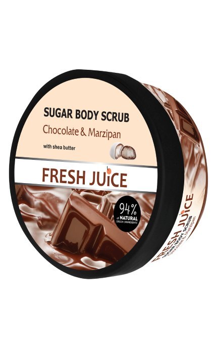 FRESH JUICE-Цукровий скраб для тіла Fresh Juice Шоколад і марципан 225 мл-4823015925788