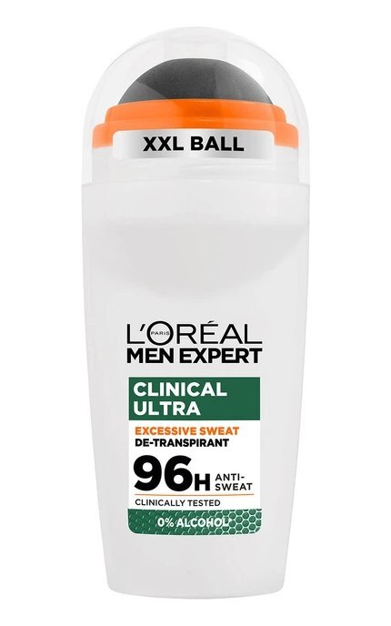 MEN EXPERT-Кульковий дезодорант-антиперспірант L'Oreal Paris Men Expert Clinical Ultra захист від поту до 96 годин 50 мл-3600524251826