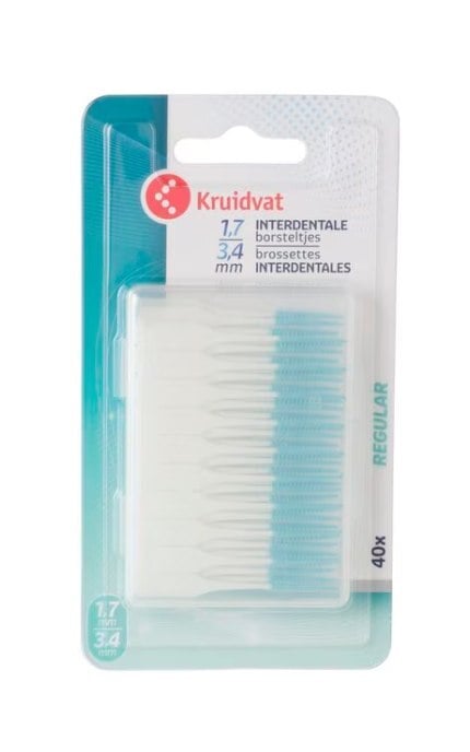 KRUIDVAT-Міжзубні щітки Kruidvat 1,7-3,4мм 40 шт-8719179205094