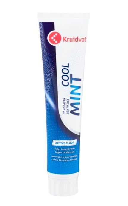 KRUIDVAT-Зубна паста Kruidvat Cool Mint Active Fluor 125 мл-8720674392103