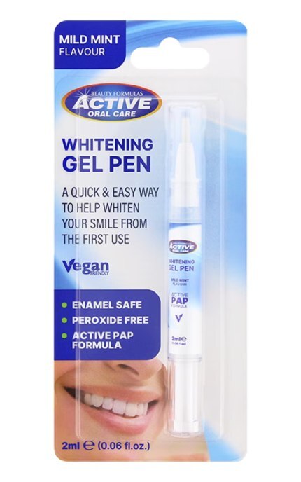 BEAUTY FORMULAS-Гель-ручка для зубов Beauty Formulas Whitening Gel Pen отбеливающая 2 мл-5012251014236