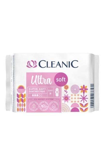 CLEANIC-Прокладки гигиенические CLEANIC Ultra soft Day дневные женские 10 шт-5900095038580