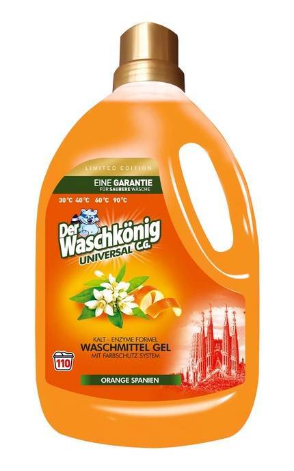 WASCHKONIG-Рідкий засіб для прання Waschkonig Universal Orange Spanien Мийний 3.305 л-4260418936018