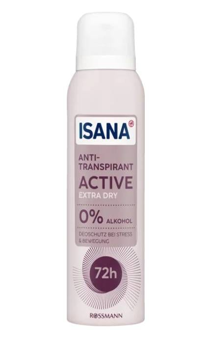 ISANA-Антиперспирант-спрей Isana Active Extra Dry защита от пота и запаха до 72 часов 150 мл-4068134093455