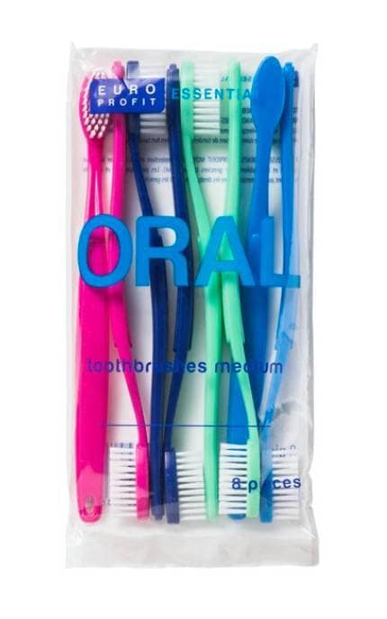 KRUIDVAT-Зубная щетка Euro Profit Essential Oral набор 8 шт-8719179064677
