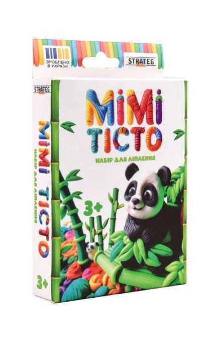 STRATEG-Набір для ліплення Strateg MIMI ТІСТО Панда 31055 Різнокольоровий shop-4823113893590