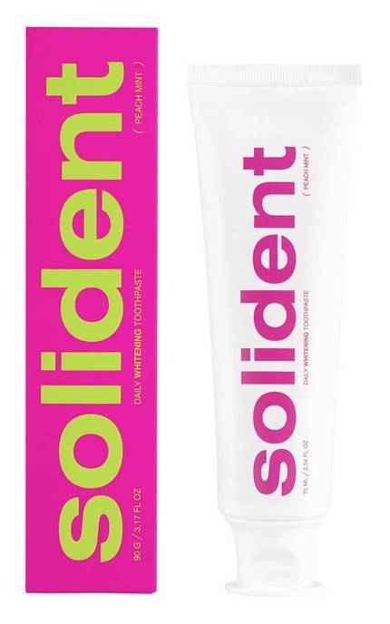 SOLIDENT-Зубная паста Solident Peach mint Отбеливающая 90 г-4823109702547
