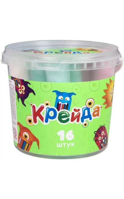 STRATEG-Мел Strateg разноцветный крупный 16 шт-4823113839345