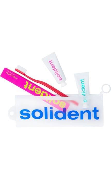 SOLIDENT-Набор для путешествий Solident Travel Kit Mint-Peach-4820200416557