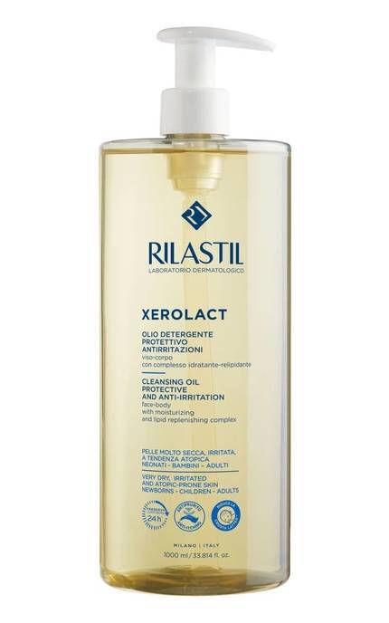 RILASTIL-Очищающее масло для лица и тела Rilastil XEROLACT для очень сухой, склонной к раздражениям и атопии кожи, 1000 мл-8055510249205