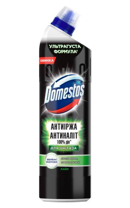 DOMESTOS-Средство для чистки унитаза Domestos Антиржавчина и антиналет 750 мл-8717163631591