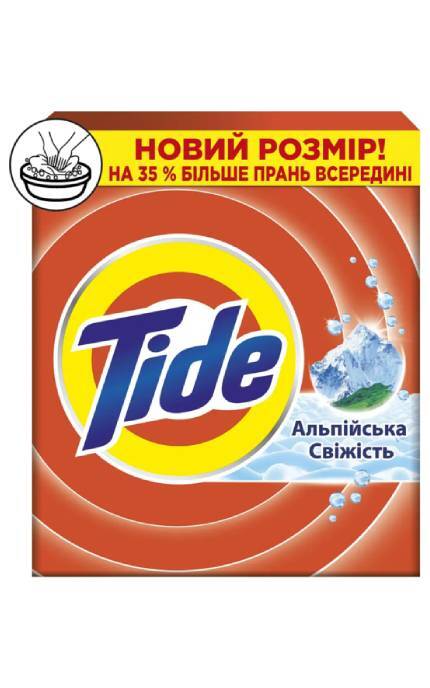 TIDE-Пральний порошок Tide Альпійська свіжість 3 цикли прання 405 г-8006530172325