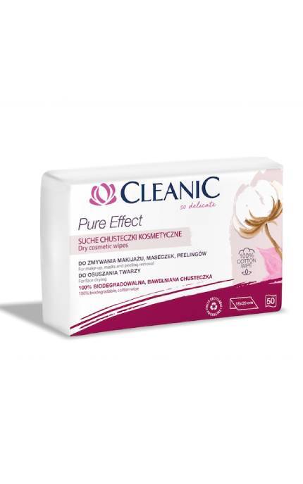 CLEANIC-Сухі косметичні серветки Cleanic Pure Effect 50 шт-5900095033479