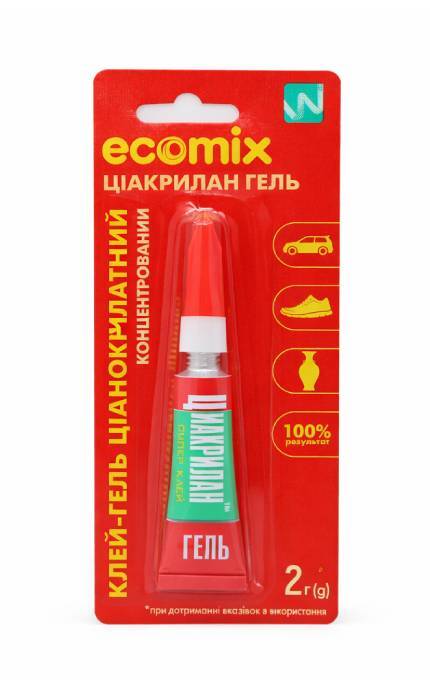ECOMIX-Клей-гель Ecomix цианоакрилатный 2 г-4820052890048