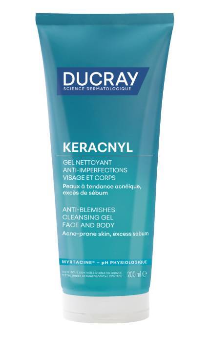 DUCRAY-Гель для умывания Ducray Keracnyl Cleansing 200 мл-3282770141351