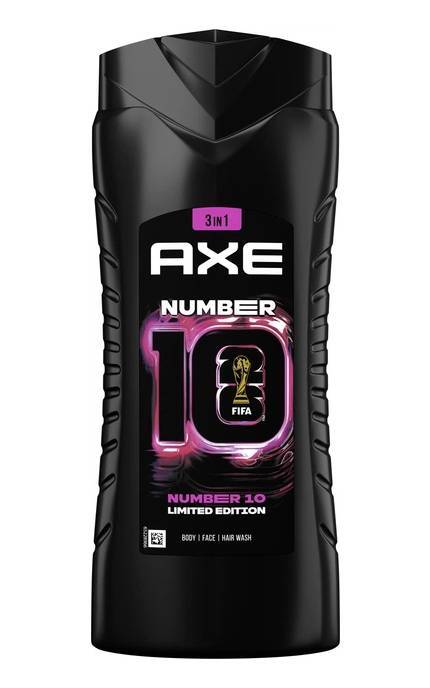 AXE-Гель для душа и шампунь AXE 3 в 1 Number 10 400 мл-8720181824203