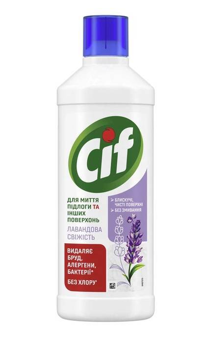 CIF-Засіб для чищення підлоги та стін Cif Лавандова свіжість 1100 мл-8721201974731