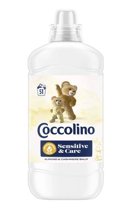 COCCOLINO-Концентрований кондиціонер для білизни Coccolino Sensitive&Care Мигдаль і Кашемір бальзам1.275 л-8720181410628