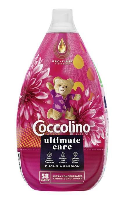 COCCOLINO-Ультраконцентрований кондиціонер для білизни Coccolino Ultimate Care Fuschia passion 870 мл-8720181414916