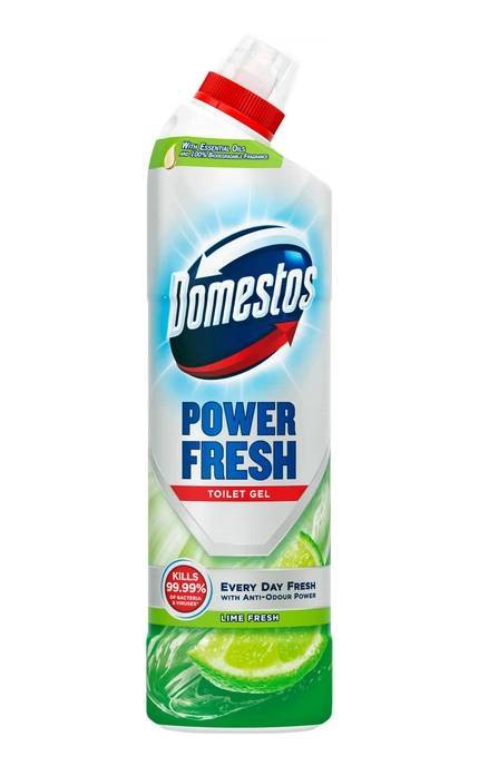 DOMESTOS-Засіб для чищення туалету Domestos Арома Пауер Свіжість лайму 700 мл-8720181345913