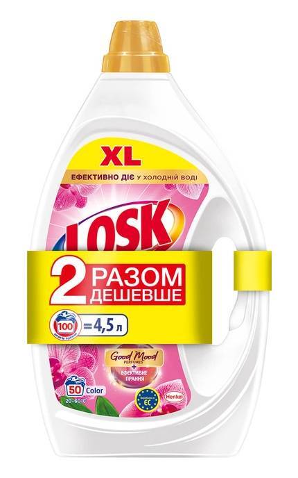 LOSK-Гель для прання Losk Ароматерапія Color Duo Ефірні олії та аромат Малазійської квітки 50+50 циклів прання-9000101815474