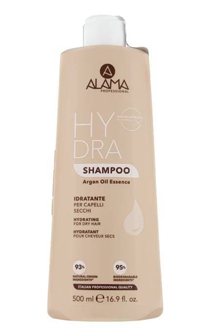 ALAMA-Шампунь для волосся Alama Professional Hydra Зволожуючий З аргановою олією Для сухого волосся 500 мл-8008277186924