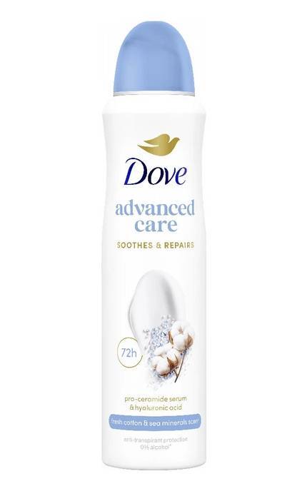 DOVE-Антиперспірант-спрей Dove Advanced Care Fresh Cotton&Sea Minerals 150 мл-8720181811531