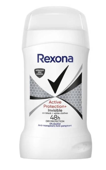 REXONA-Антиперспирант-карандаш Rexona Активная защита незаметный на черной и белой одежде 40 мл-59004790