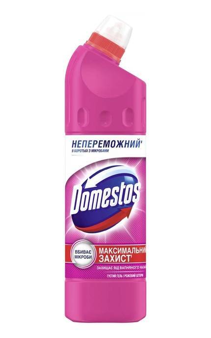 DOMESTOS-Универсальное средство Domestos Максимальная защита Розовый шторм 750 мл-8720181679063