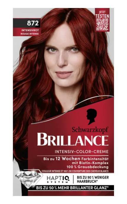 BRILLANCE-Фарба для волосся Brillance Baseline 872 Яскраво-червоний 170 мл-4015100875492