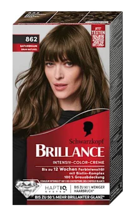 BRILLANCE-Фарба для волосся Brillance Baseline 862 Natural Brown 170 мл-4015100875195
