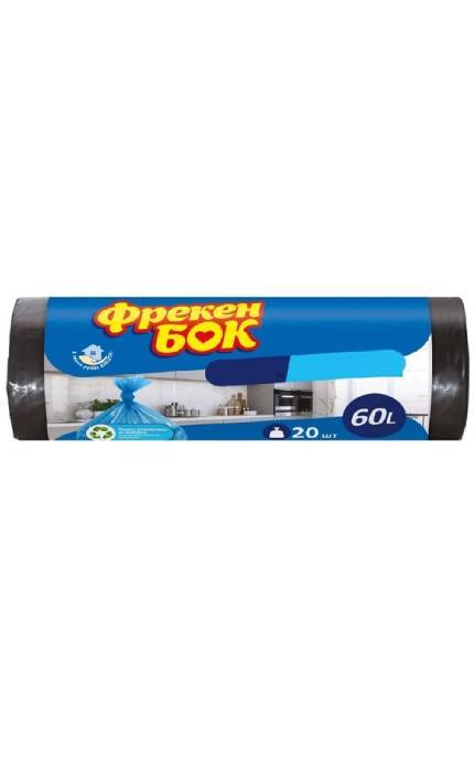 ФРЕКЕН БОК-Пакети для сміття Фрекен Бок Міцні 60л 20шт-4820048480154