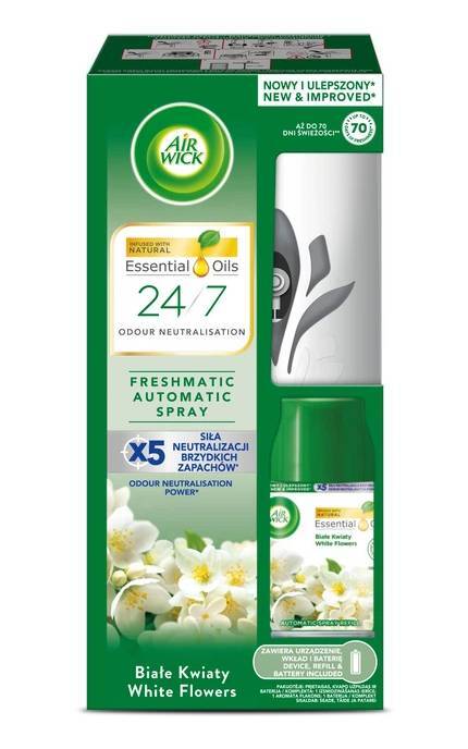 AIR WICK-Автоматический аэрозольный освежитель воздуха Air Wick Freshmatic Райские цветы 1 шт-5900627073591