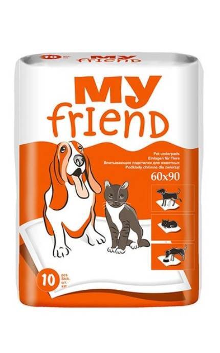 --Пелюшки поглинаючі для тварин My Friend 60х60 см-5900516460600