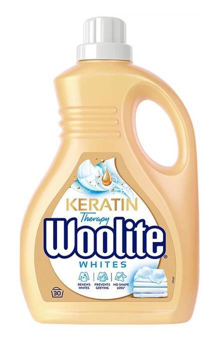 WOOLITE-Жидкое средство для стирки Woolite для светлых и белых тканей с кератином 1,8 л-5908252004553