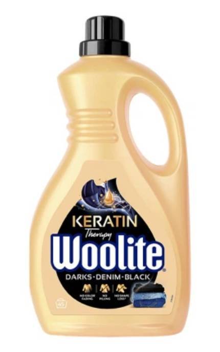 WOOLITE-Стиральный гель Woolite для чёрных, тёмных и джинсовых тканей с кератином 2,7 л -5900627090482
