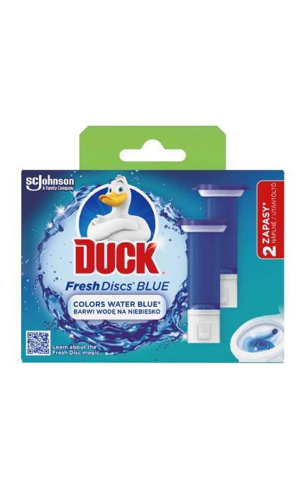 DUCK-Туалетный блок Duck Диски чистоты Блакить 2 сменных блока-5000204331394