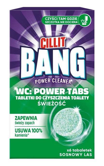 CILLIT BANG-Таблетки для чистки унитаза Cillit Bang Свежесть соснового леса 6 шт-5908252015412