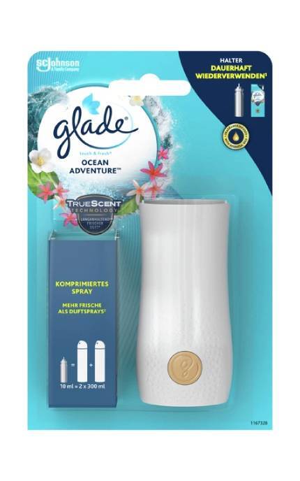 GLADE-Освежитель воздуха мини-спрей Glade Лазурная волна и магнолия 10 мл-5000204076059