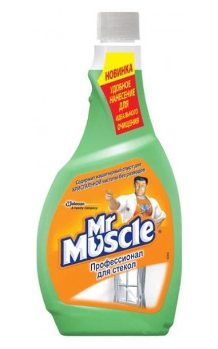 MR MUSCLE-Засіб для миття скла Mr Muscle з нашатирним спиртом Ранкова роса змінний блок 500 мл-4823002000160