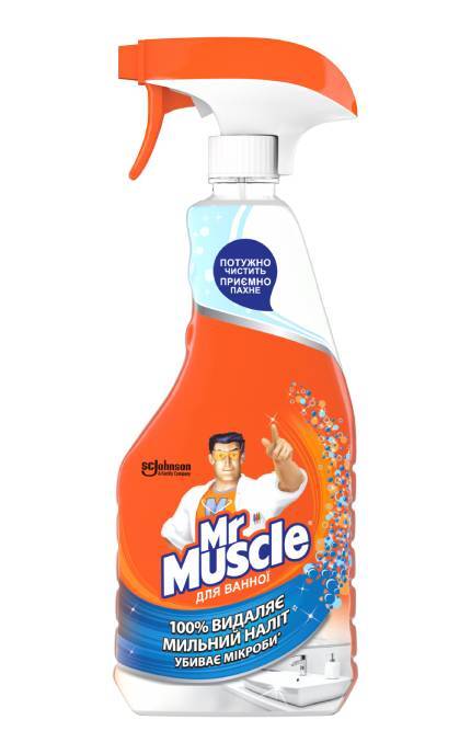 MR MUSCLE-Засіб для ванної Mr. Muscle Експерт для ванної 500 мл-4823002002676