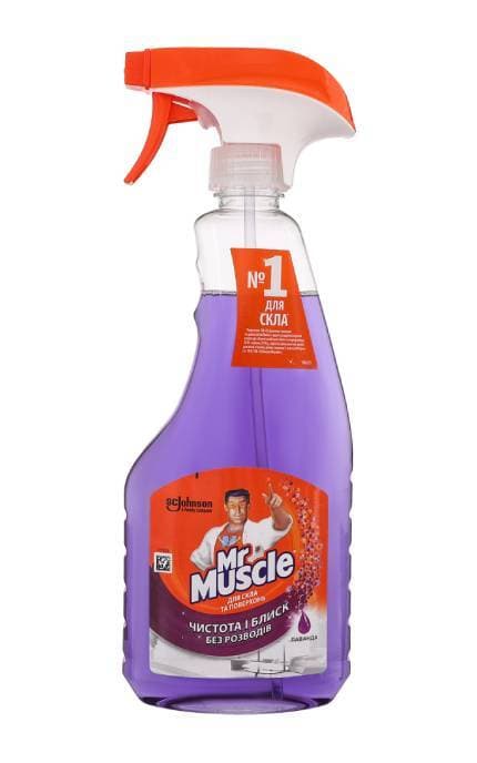 MR MUSCLE-Средство для стекол и поверхностей Mr Muscle Лаванда 500 мл-5000204159394